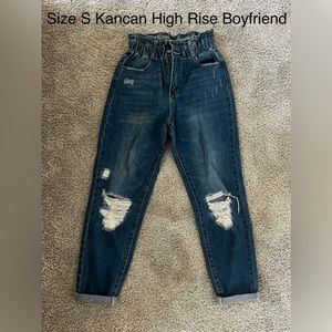 KanCan High Rise Boyfriend Jeans - Size S